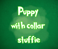 Puppy stuffie with collar